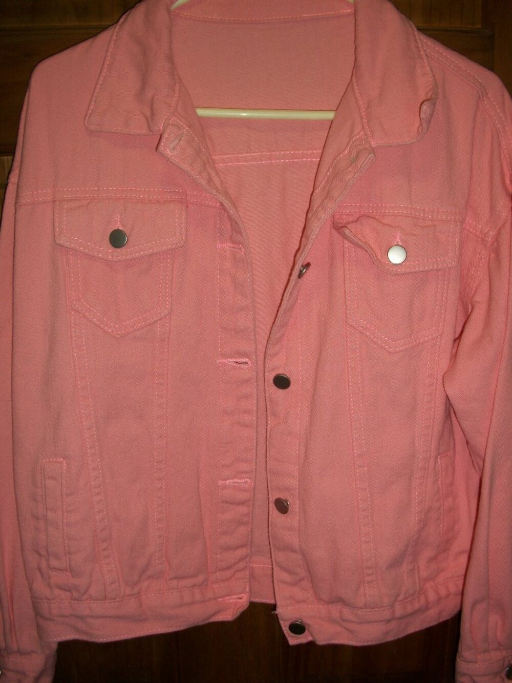 Pink Jean Jacket Size M